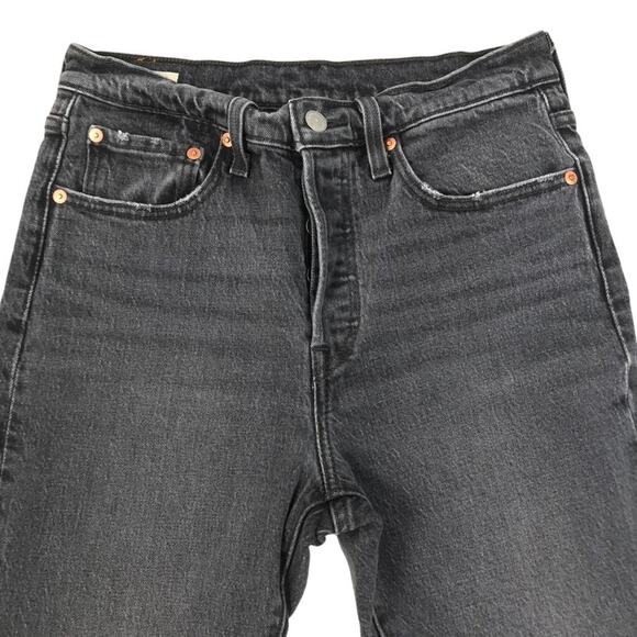 LEVI'S 501 S Skinny Women Sz 27x28 Grey Classic Normcore Basic Streetwear Retro - Picture 5 of 9